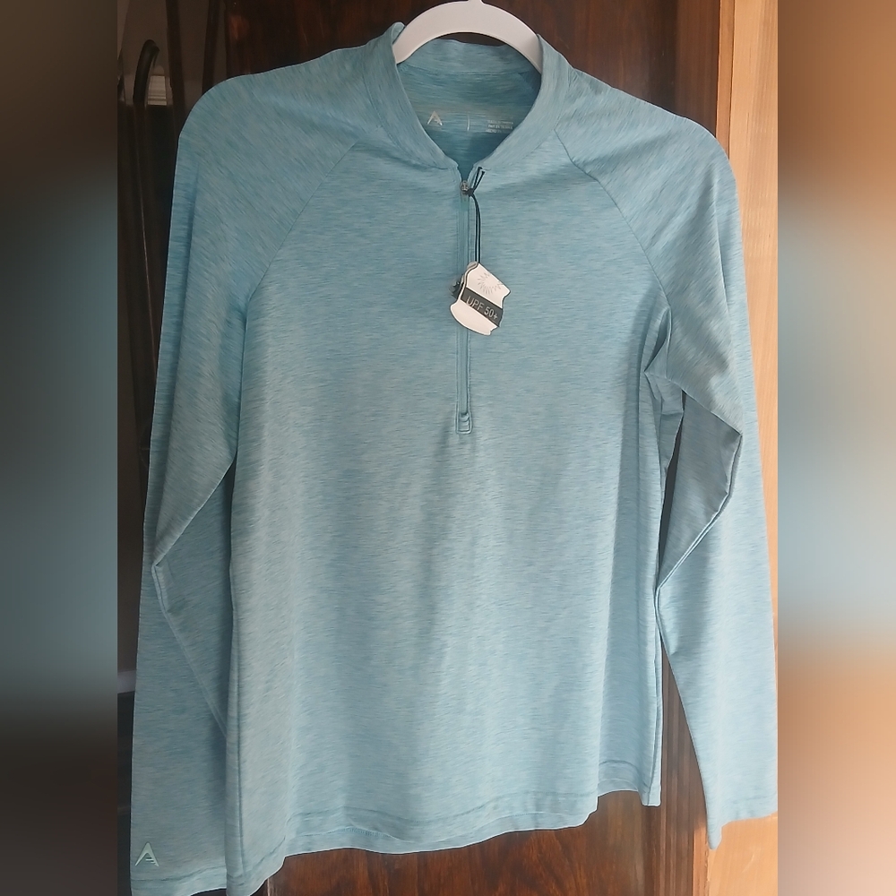 Light Blue Quarter-Zip Pullover